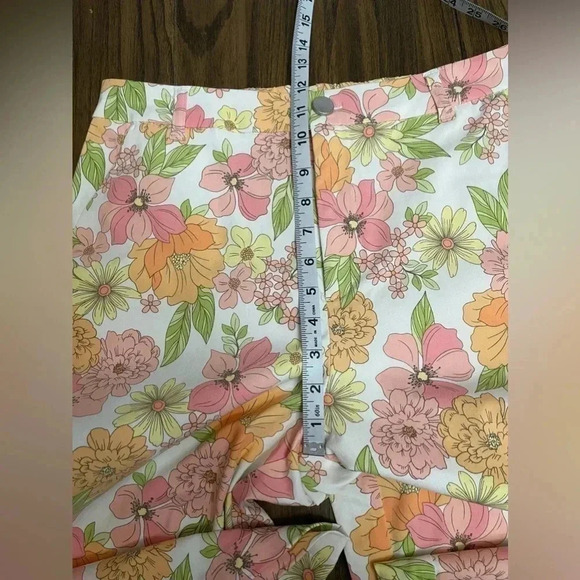 Versona Modern Spring Floral Straight Leg Pastel Pants Women’s size 8 NWOT - Picture 9 of 13